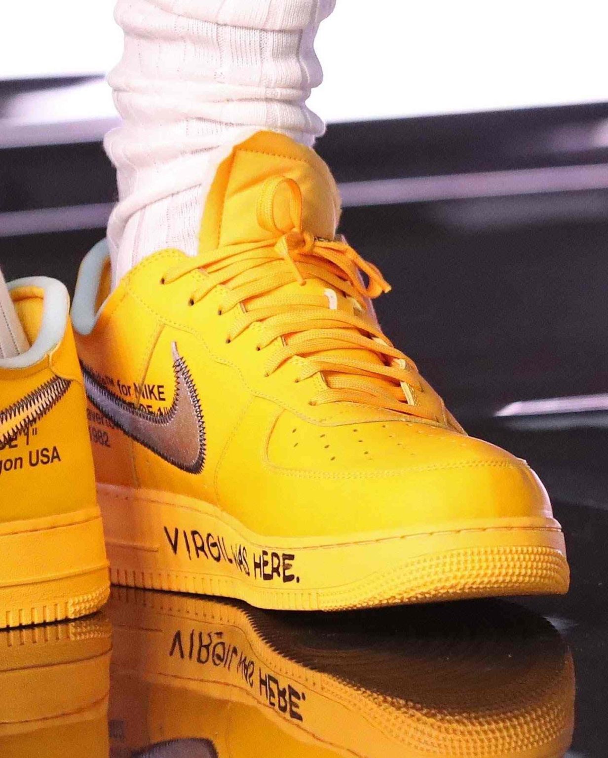 Off-White x Nike Air Force 1 “University Gold” | everysize Blog