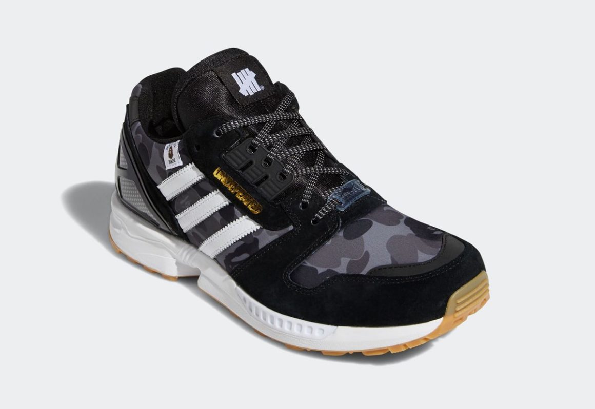 Bape x undefeated x adidas zx 8000 FY8852