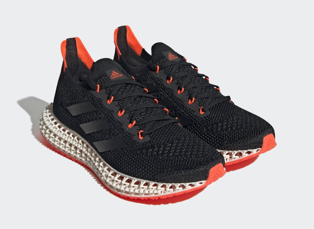 adidas-4DFWD-Black-Solar-Red-FY3963 Front