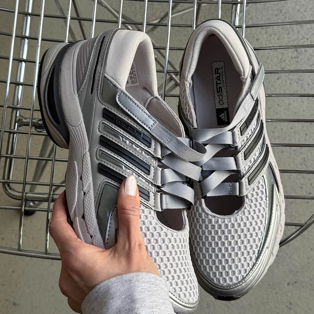 Adidas Adistar Control 5 Mary Jane Grey One Silver Metallic Grey LA1822 in Hand