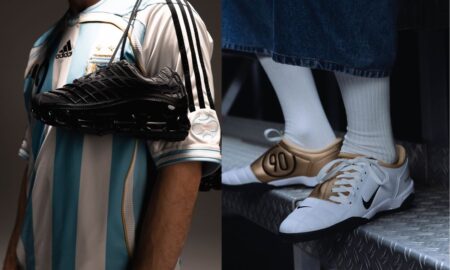 Adidas Megaride F50 HQ9343 Argentina Jersey Nike Total 90 SP Metallic Gold HJ9351-101 on Feet Titel