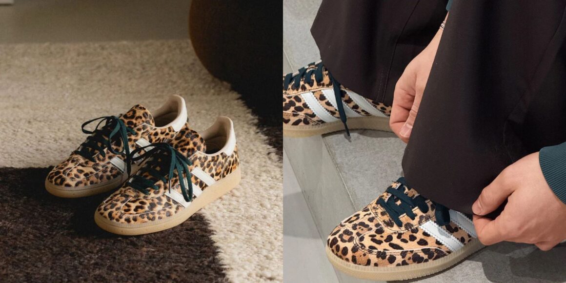 Adidas Samba Leo KI6674 on Feet Lacing Handball Spezial Leo KI6678 on Carpet