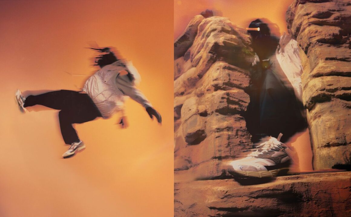 Afew x Mizuno MXR OAG3 D1GD253501 On Feet Campaign Style