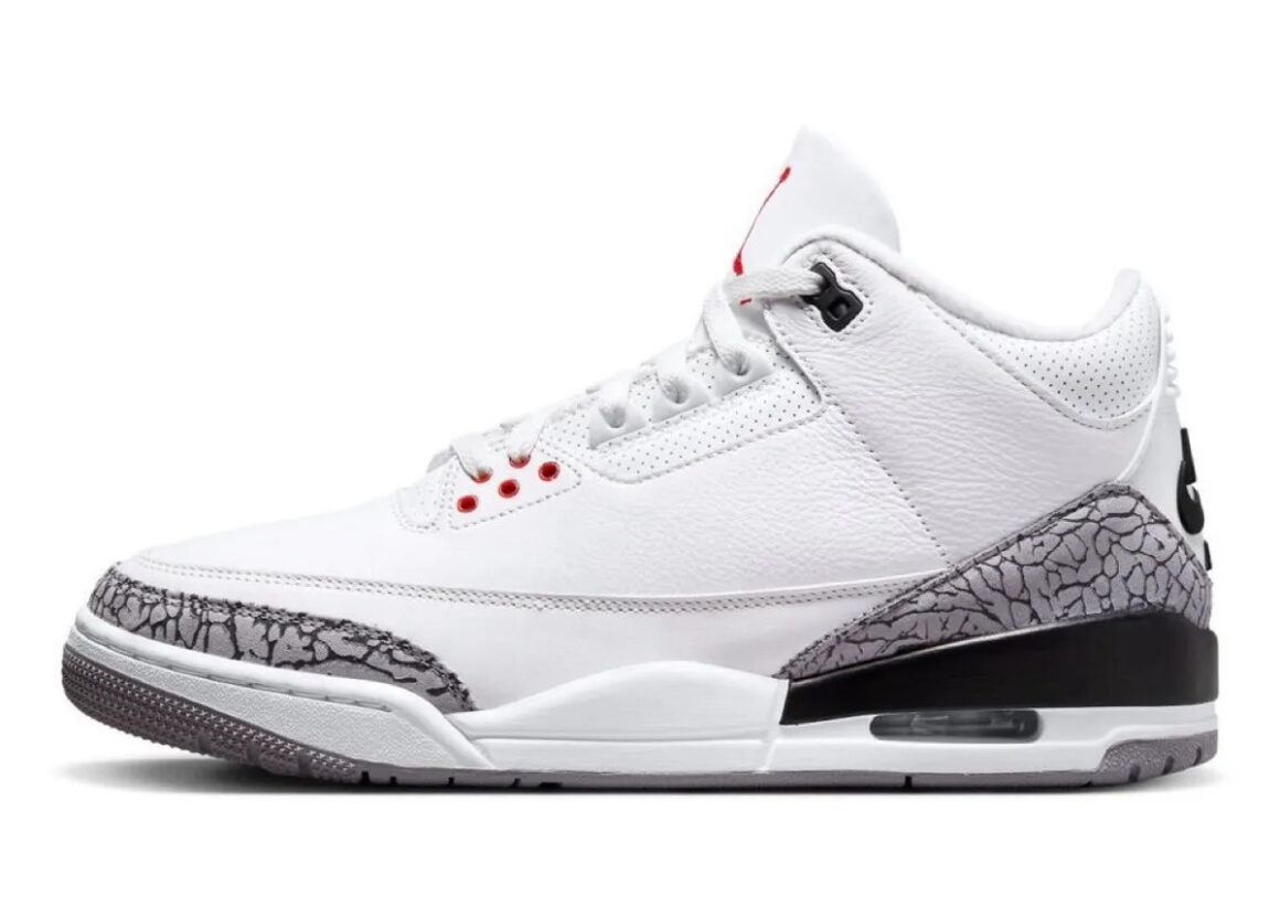 Air Jordan 3 OG White Cement 2027 Release Lateral