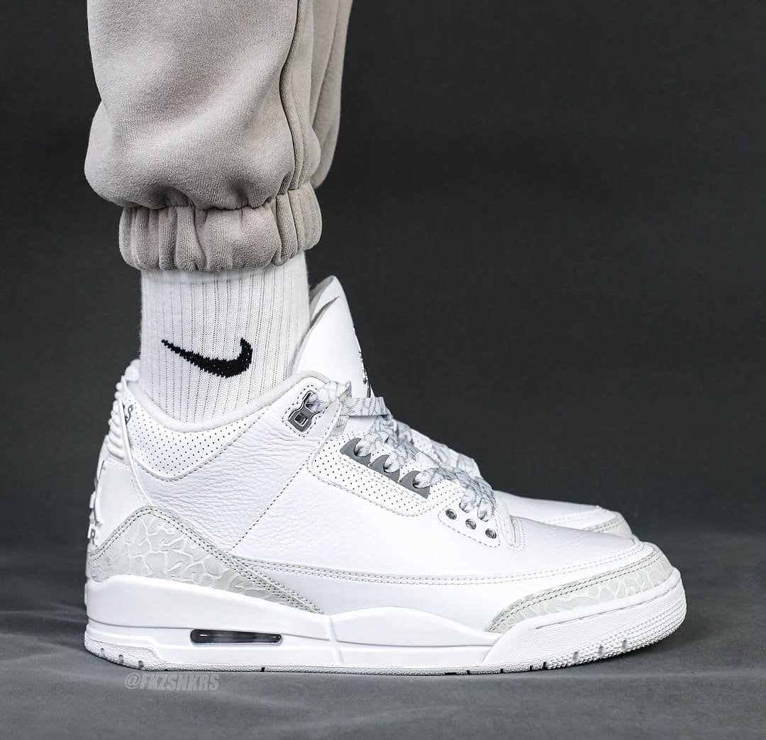 Air Jordan 3 Pure Money CT8532-111 On feet