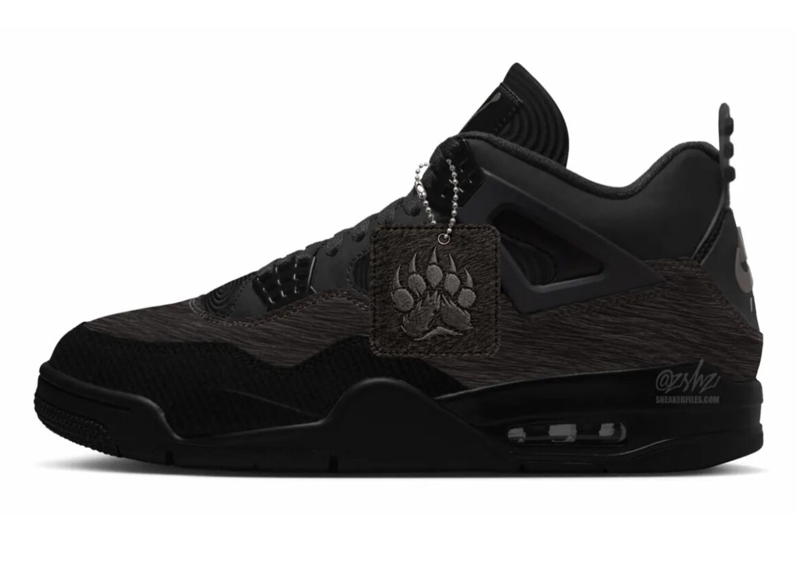 Air Jordan 4 Berlin Black Cave Stone JA9635-001 Mock-up