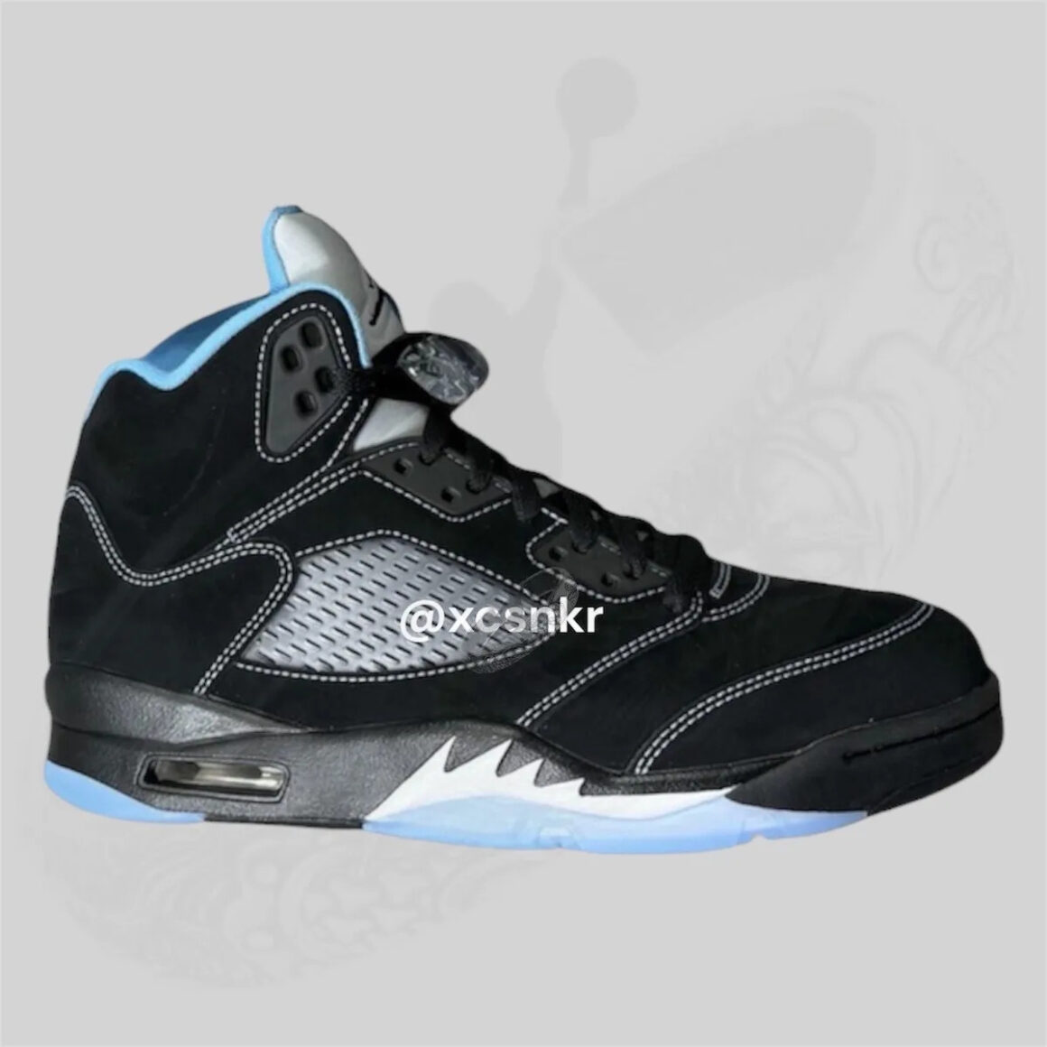 Air Jordan 5 Black University Blue Lateral DD0587-008