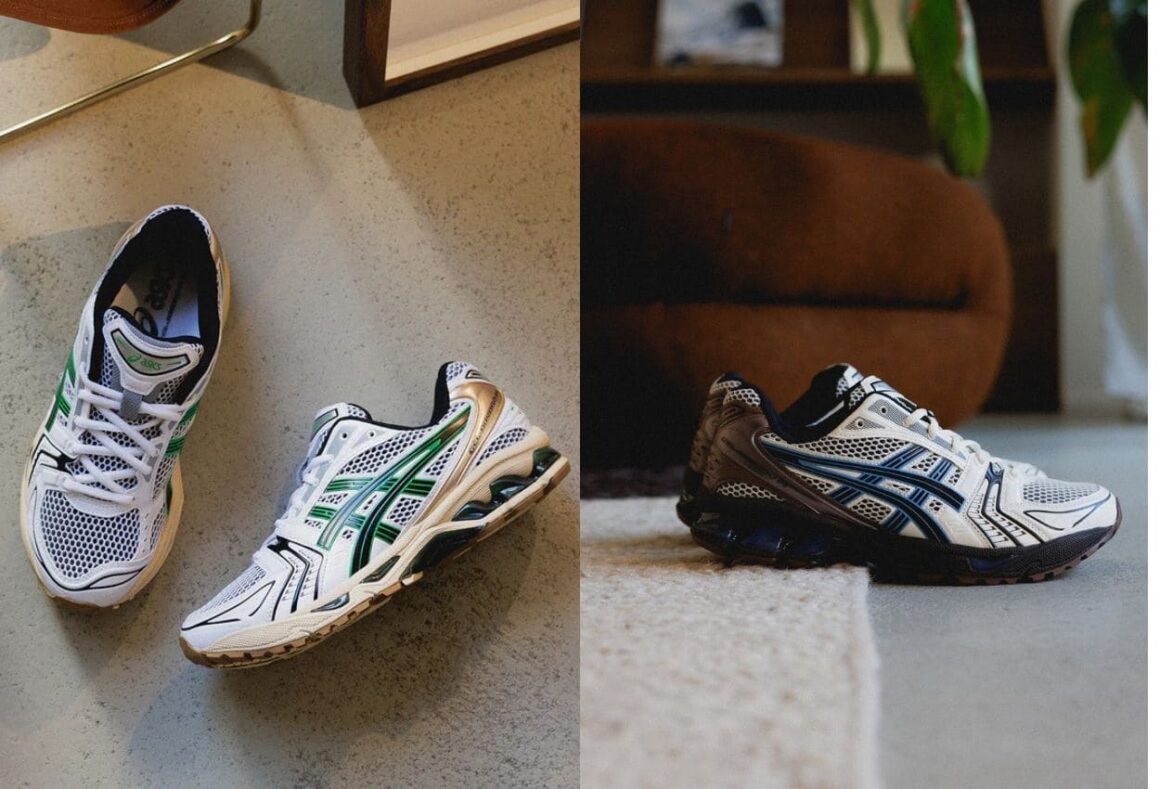 Asics GEL Kayano 14 White Hinoki Beige 203A740-103 1203A740.104 Lateral Toebox