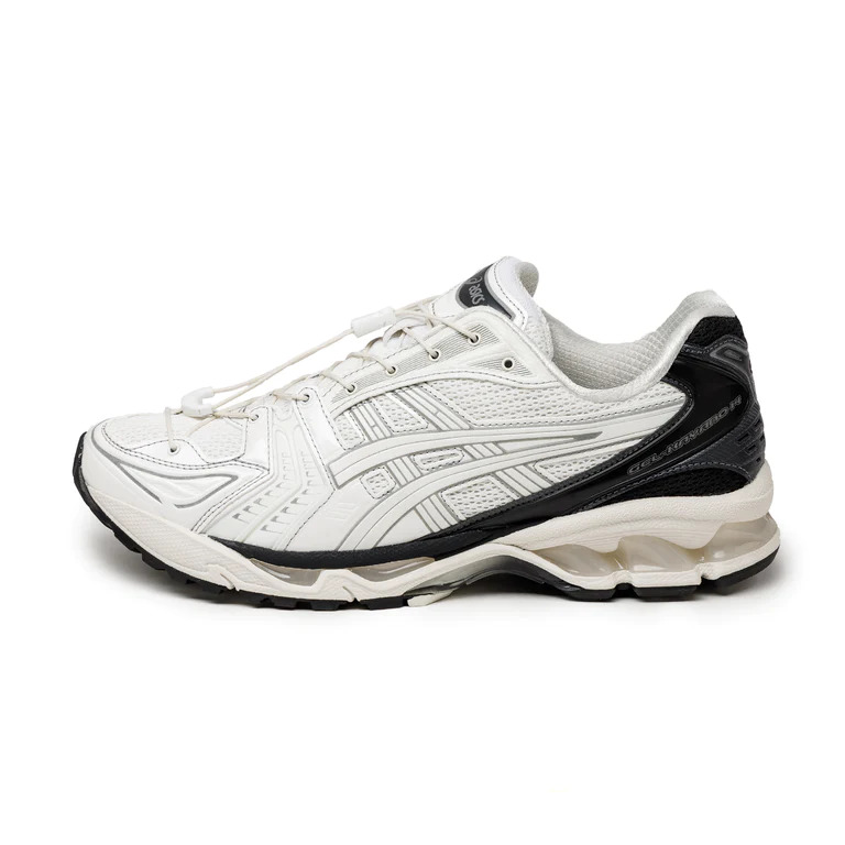 asics french x Unaffected GEL Kayano 14 Bright White Jet Black 1201A922-100 Lateral