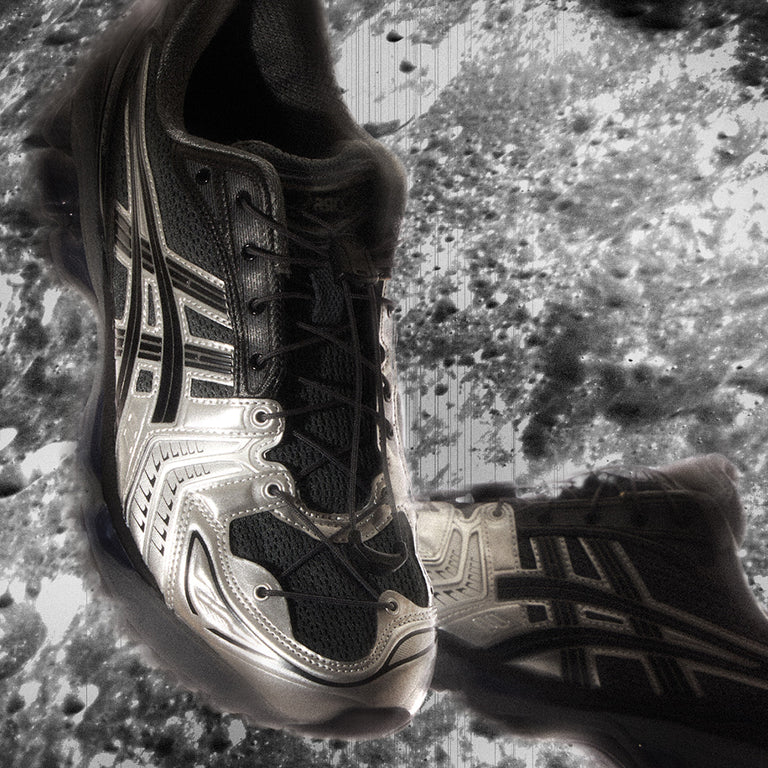 asics french x Unaffected GEL Kayano 14 Dark Shadow Pure Silver 1201A922-020 Toebox