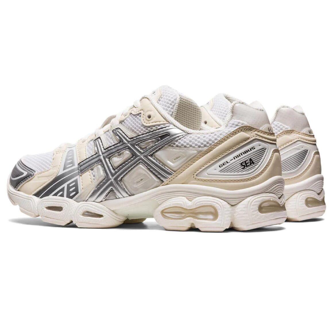 Asics x Wind and Sea Gel-Nimbus 9 Pure Silver Heel 1201A801-100