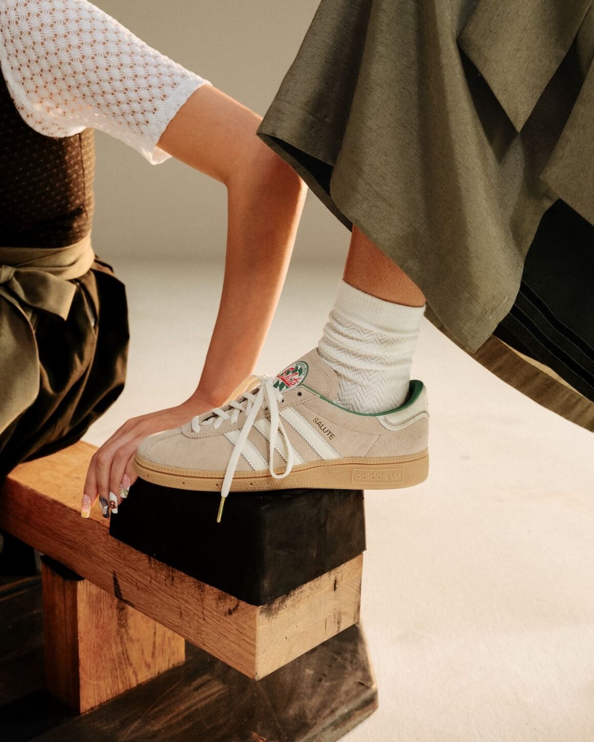 BSTN x adidas München Oktoberfest Taupe KI5951 On Feet