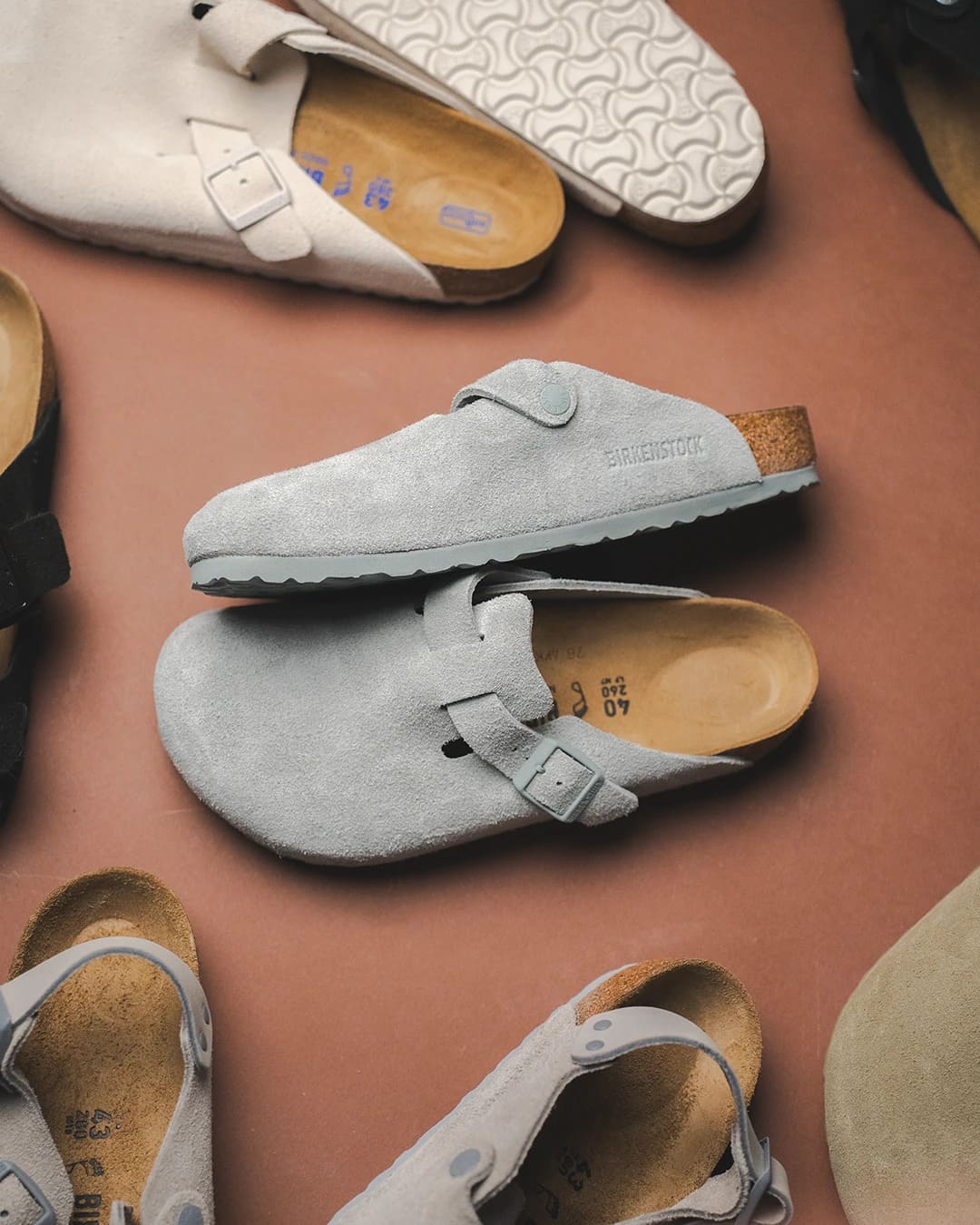 Birkenstock Boston Suede Leather 1029212 Circle