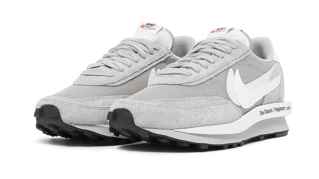 Sacai x fragment design x Nike LDWaffle Wolf Grey Full Look