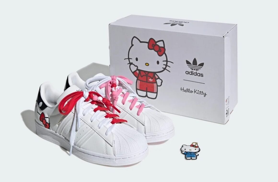 Hello KItty x adidas Superstar GW7168 Full Package Box Shoes