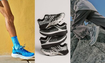 Hoka Highlights Clifton 10 Stealth Teck Pack Stinson One7 1168931-SGS on Feet Titel