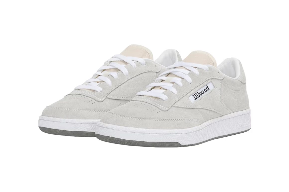 JJJJound x Reebok CLub C 85 White Grey Toebox RMIA04VC99LEA0033C01