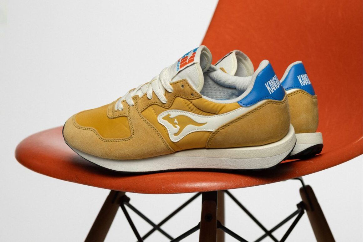 Kangaroos Aussie Athluxe II Mustard Creme 603002-7600 Lateral on Chair