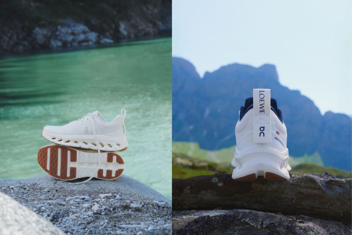 LOEWE x On Cloudtilt 2 All White Lateral Heel Logo