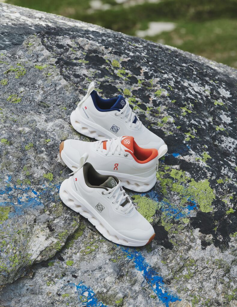 LOEWE x On Cloudtilt 2 Colorways on rock
