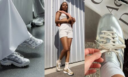 Metallic Sneaker Titel Asphaltgold x Salomon XT-4 L49130100 Nike Vomero 5 Metallic Gold HF7723 001 On Feet Adidas Tokyo W JQ0593 On Feet Lacing