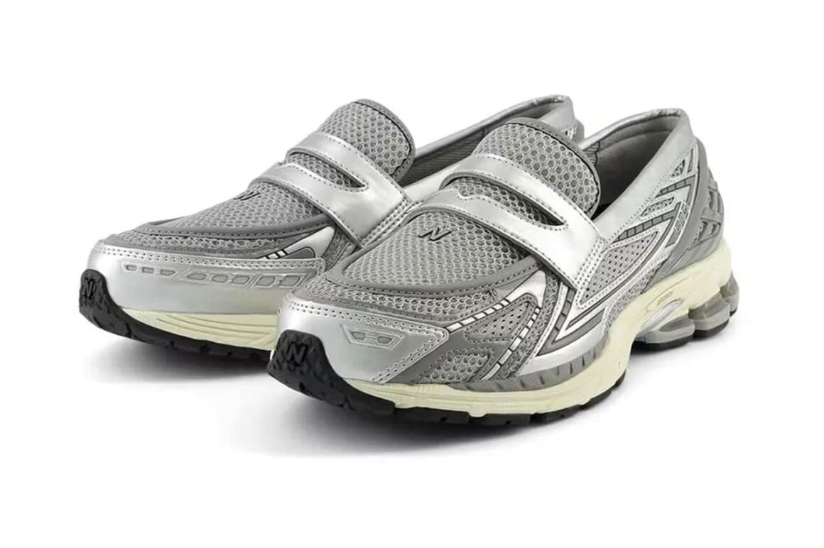 Damen Sneaker Trends 2024L Loafer Metallic Silver Full Shoes