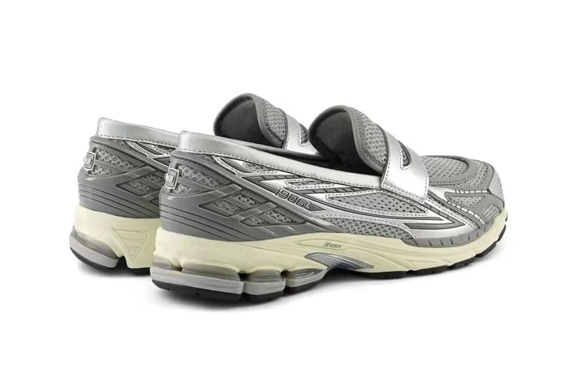 Damen Sneaker Trends 2024L Loafer Metallic Silver Heel
