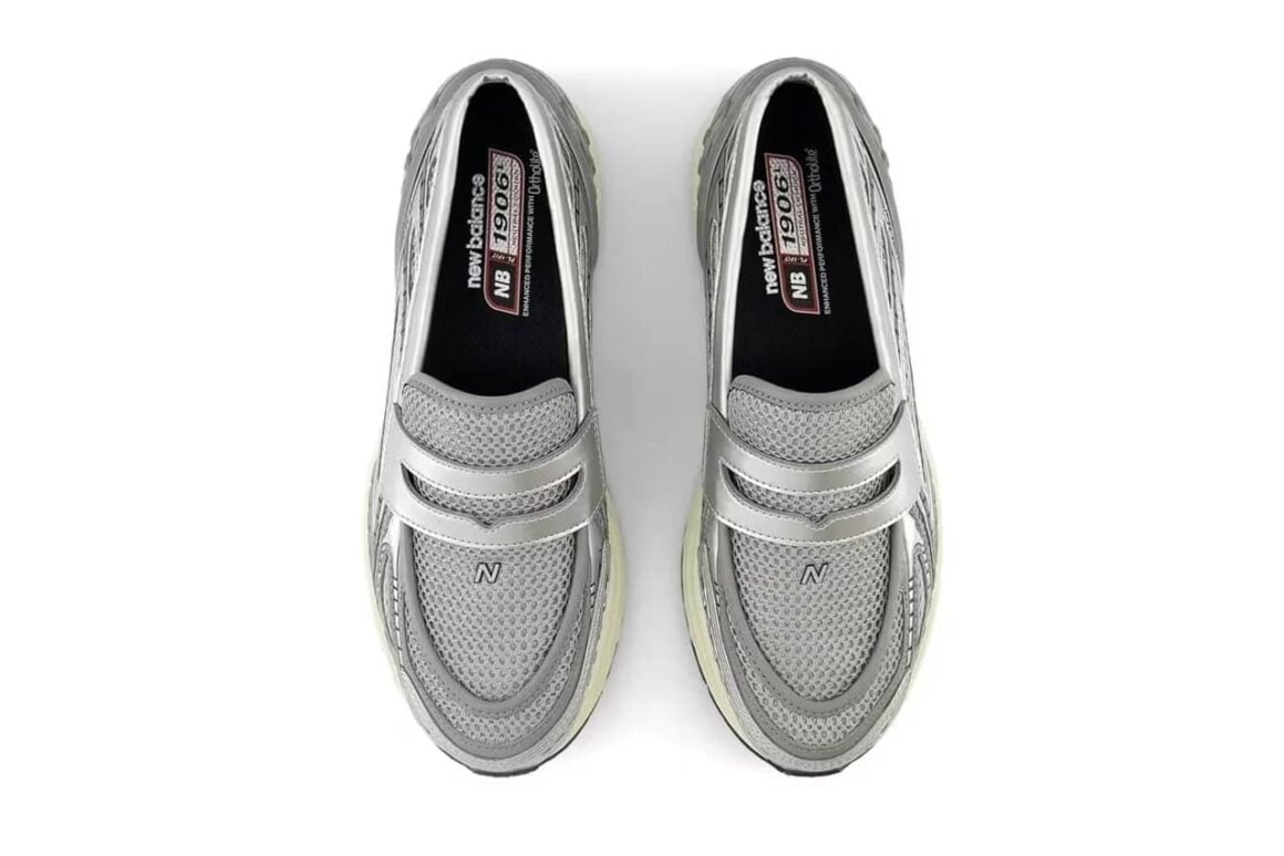 Damen Sneaker Trends 2024L Loafer Metallic Silver Toebox