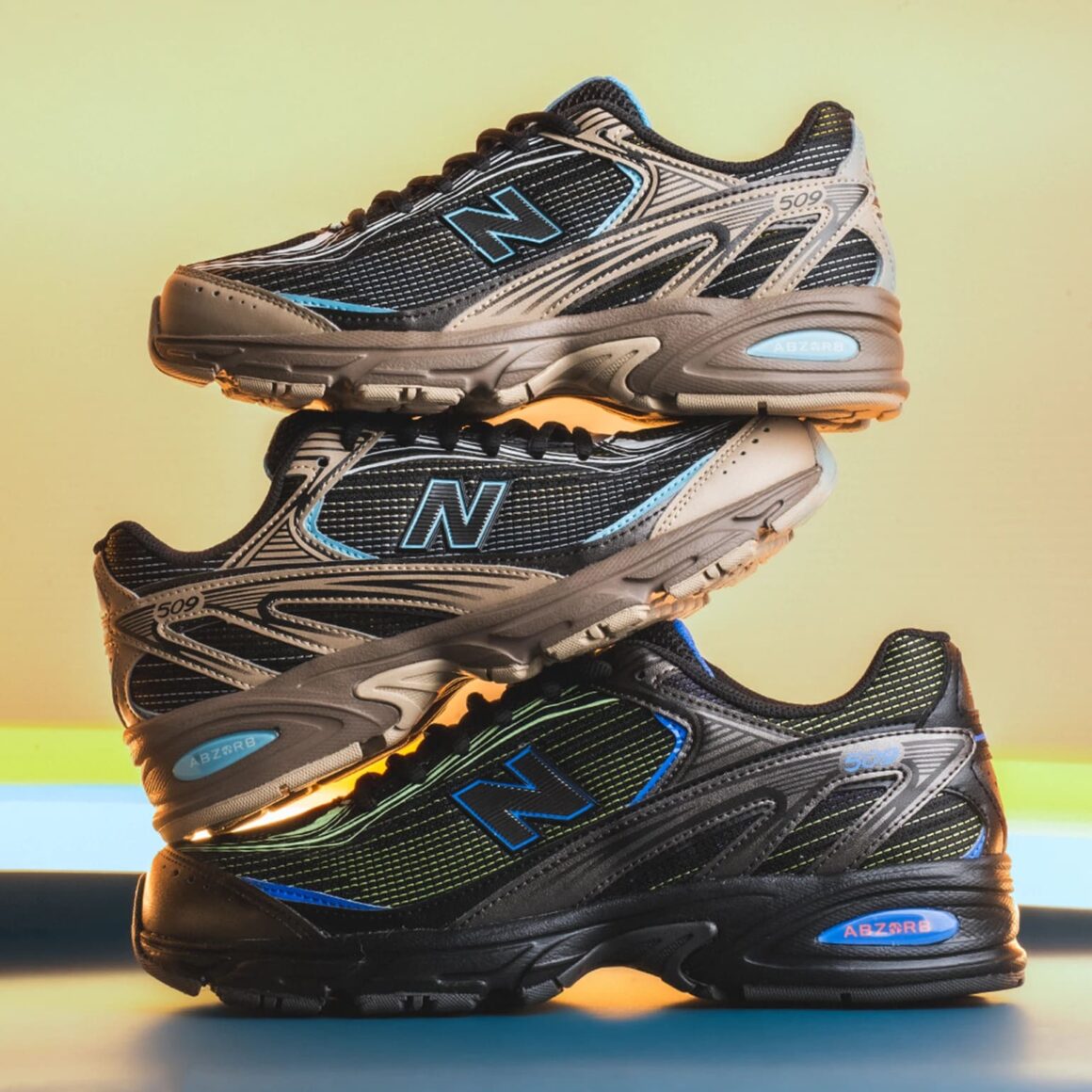 New Balance 509 U509E36B U509E3D9 Stacked Lateral