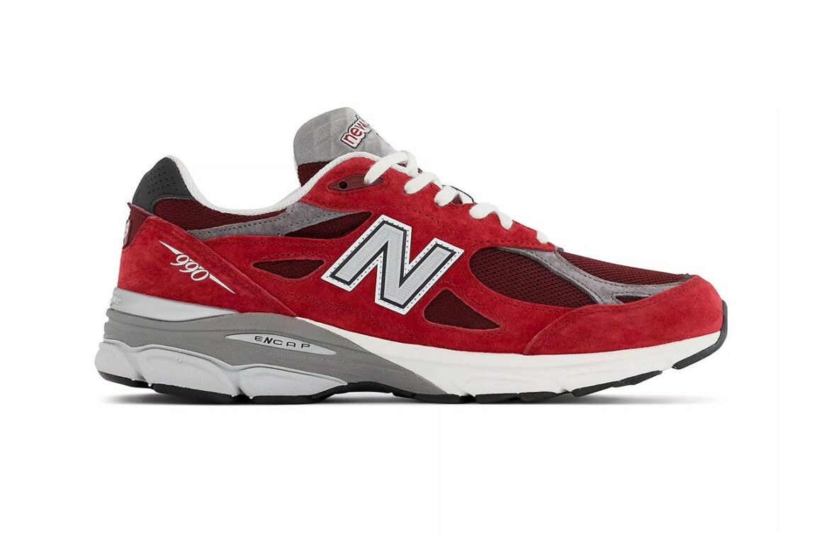 New Balance 990 v3 Scarlet M990TF3 Lateral