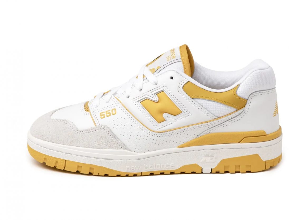 New Balance BB550 Oxford Sea Salt Varsity Gold BB550LA1 Lateral