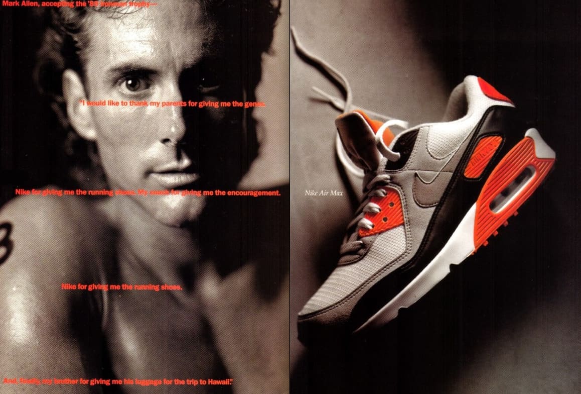 Nike AIr Max 90 Infrared Vintage Ad Mark Allen