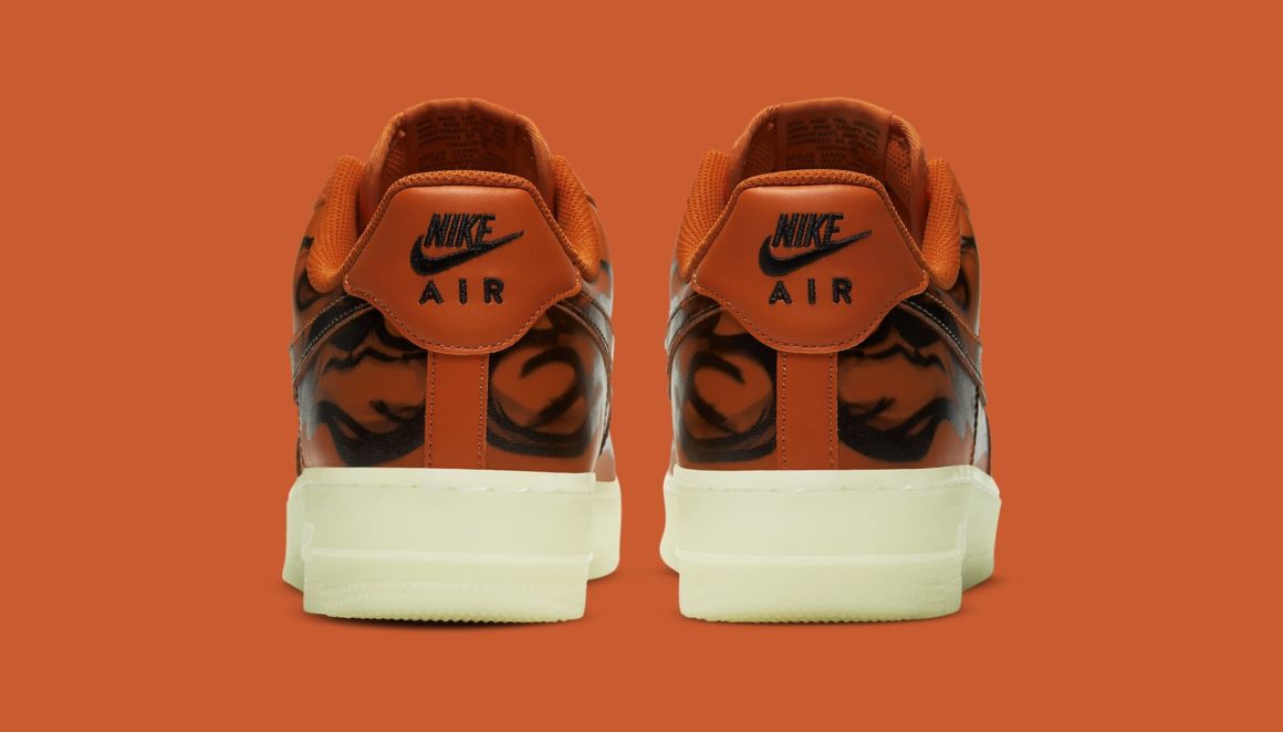 Nike Air Force 1 07 Skeleton Orange