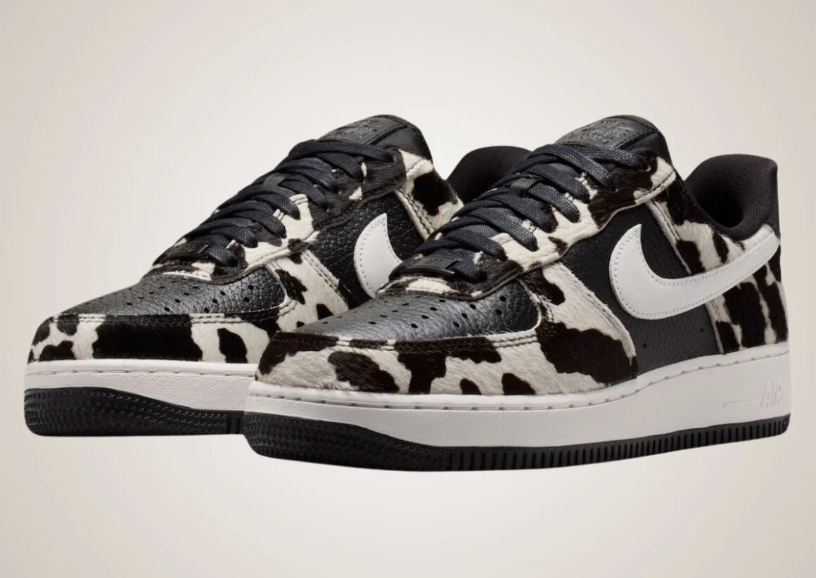 Nike Air Force 1 Low Black Cow IO0442-001 Full Shoes