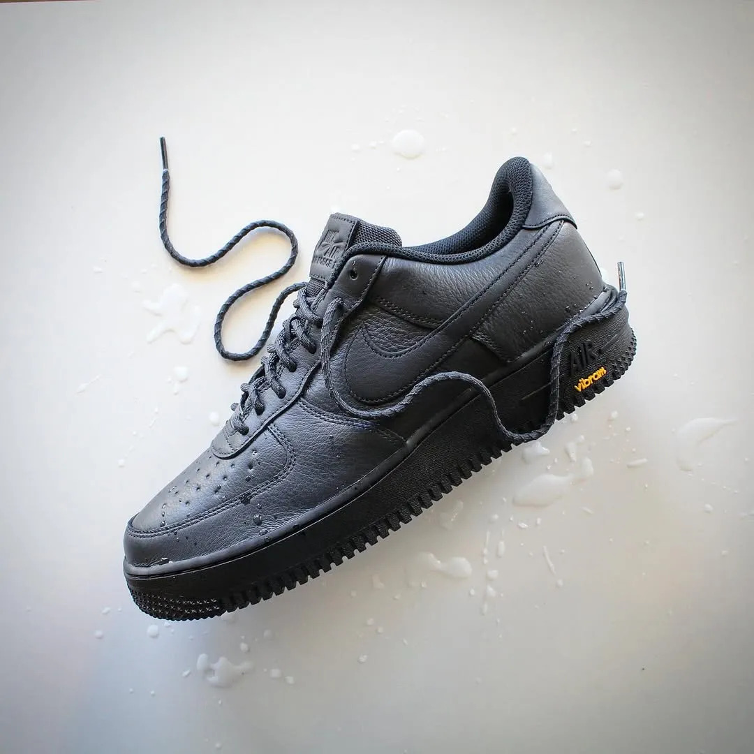 Nike Air Force 1 Low Gore-Tex Vibram Black HV5953-001 Lateral Laces