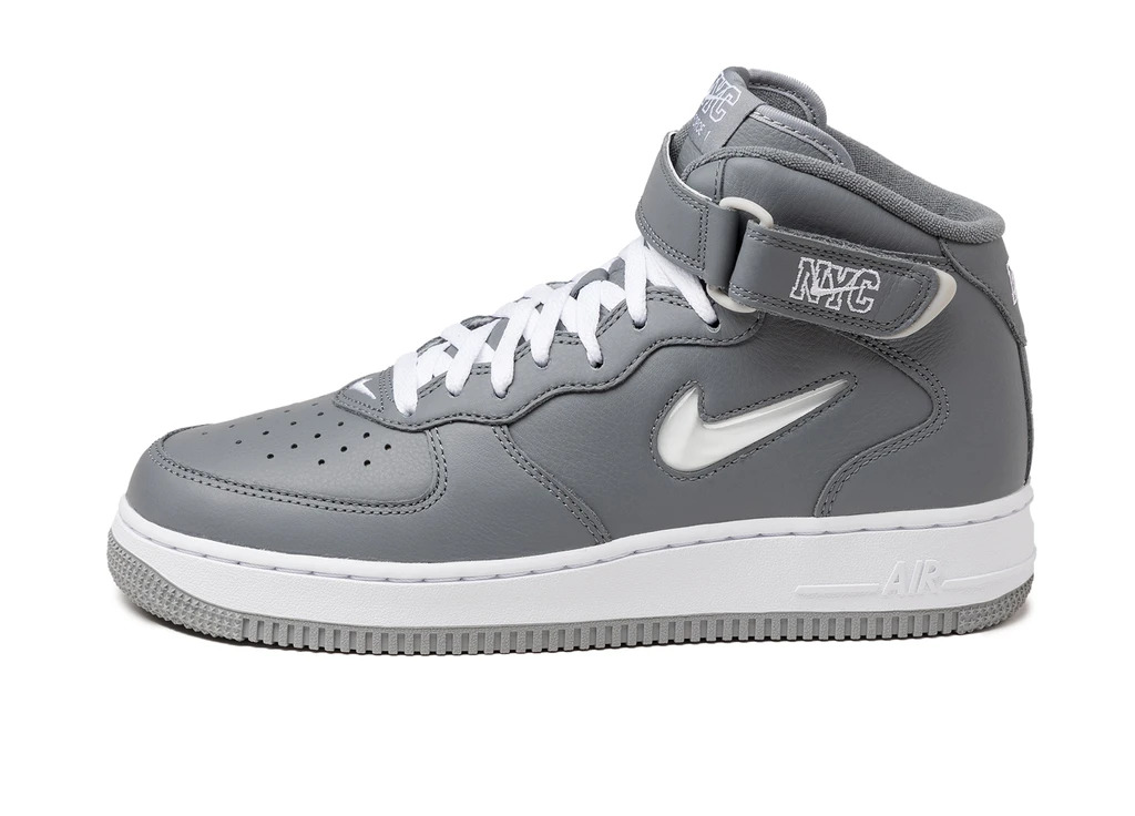 Nike Air Force 1 Mid QS NYC Grey DH5622-001 Lateral