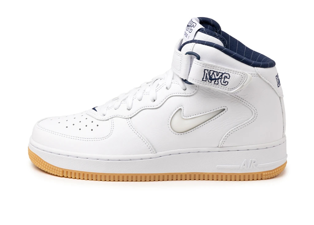 Nike Air Force 1 Mid QS NYC White DH5622-100 Lateral