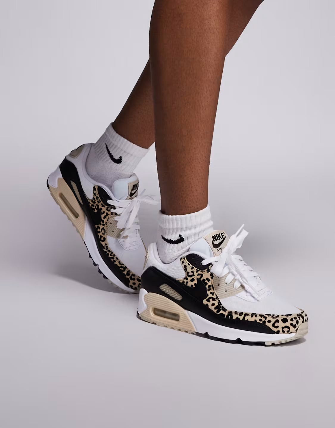 Nike Air Max 90 Leopard Sanddrift IF1619-100 on Feet