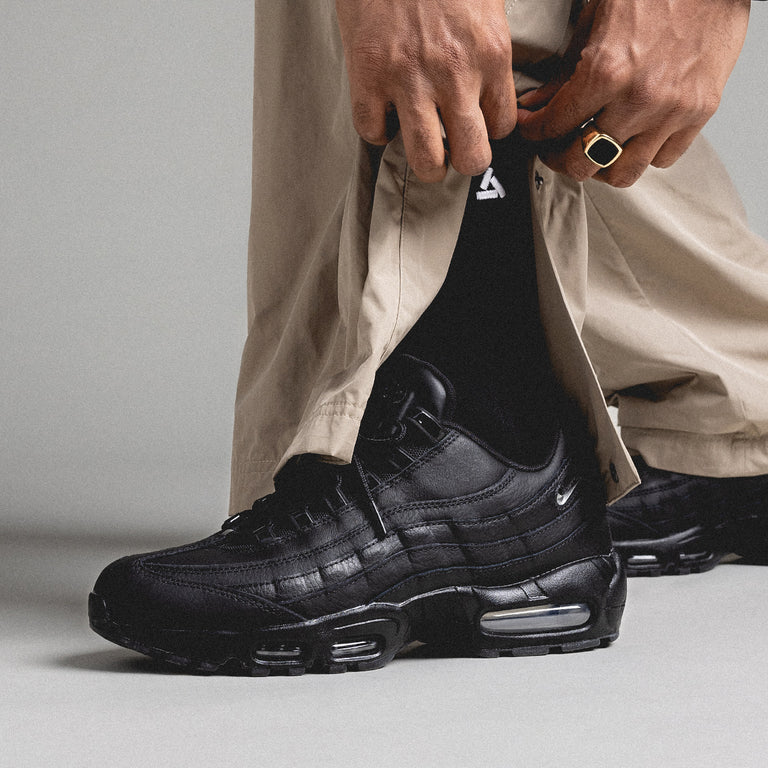 Nike Air Max 95 Triple Black Jewel on Feet FN7273-001