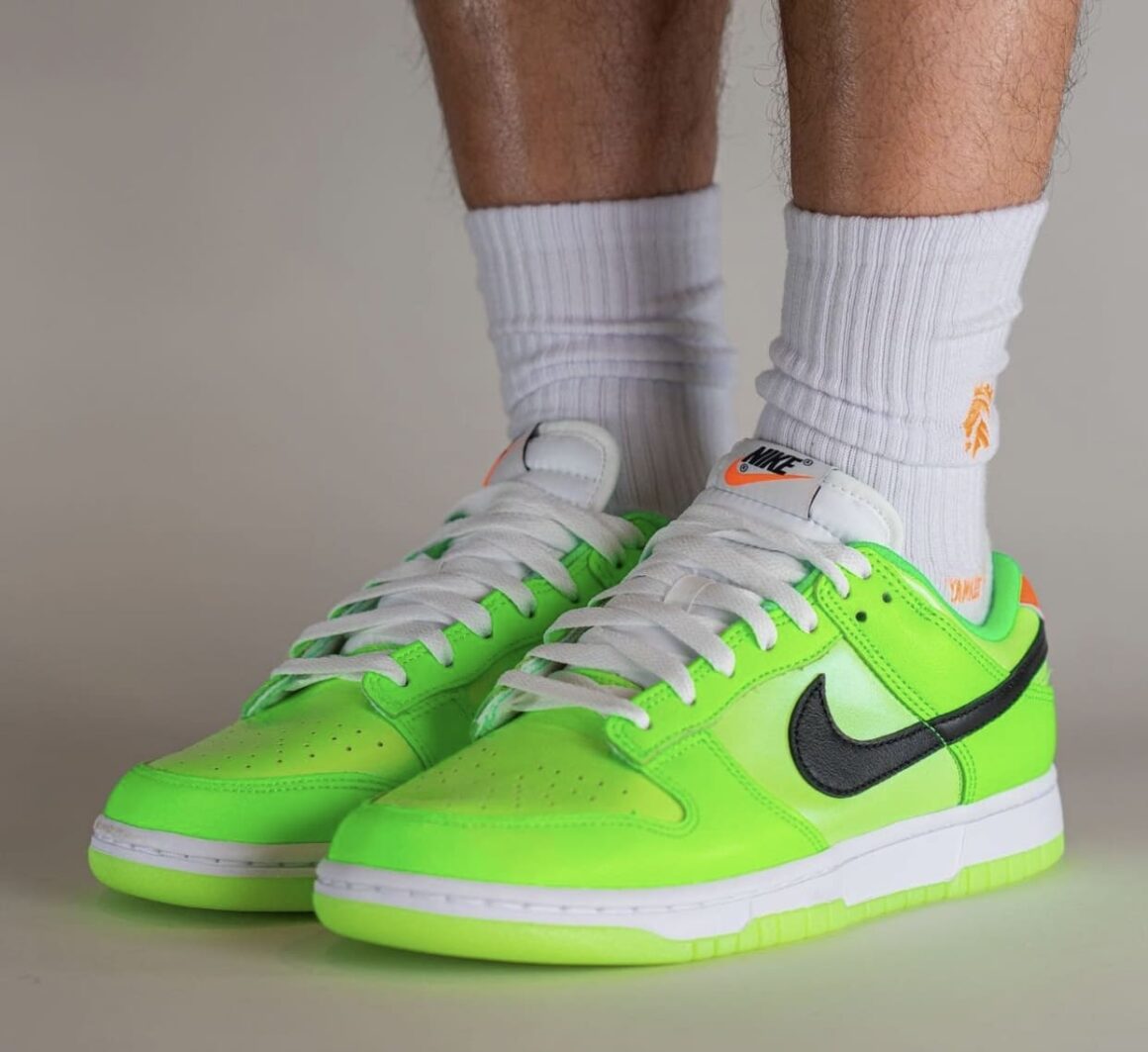 Nike Dunk Low Glow in the Dark FJ4610-702 On Feet 2