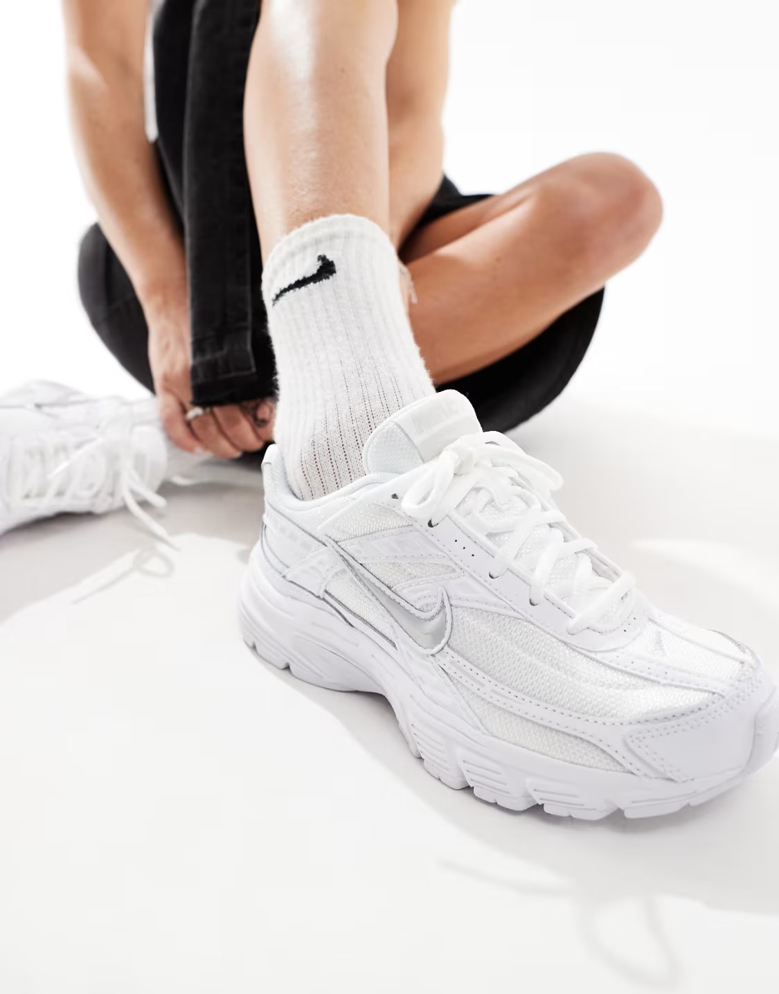 Nike Initiator All White FZ9020-100 on Feet