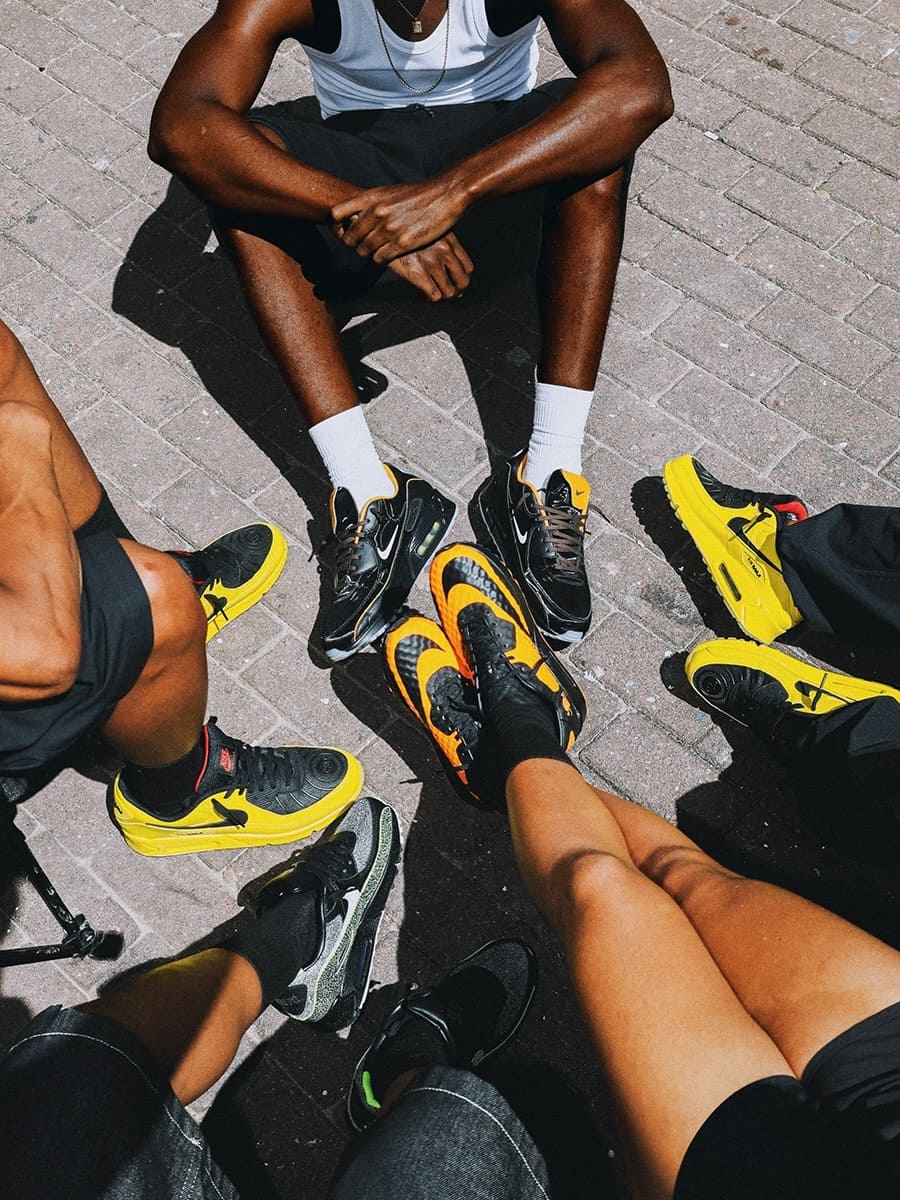 Nike Mad 90 Pack Circle Air Max 90 Tiempo IU0523-010 Mercurial IR5903-010 Laser HJ0624-758 on Feet
