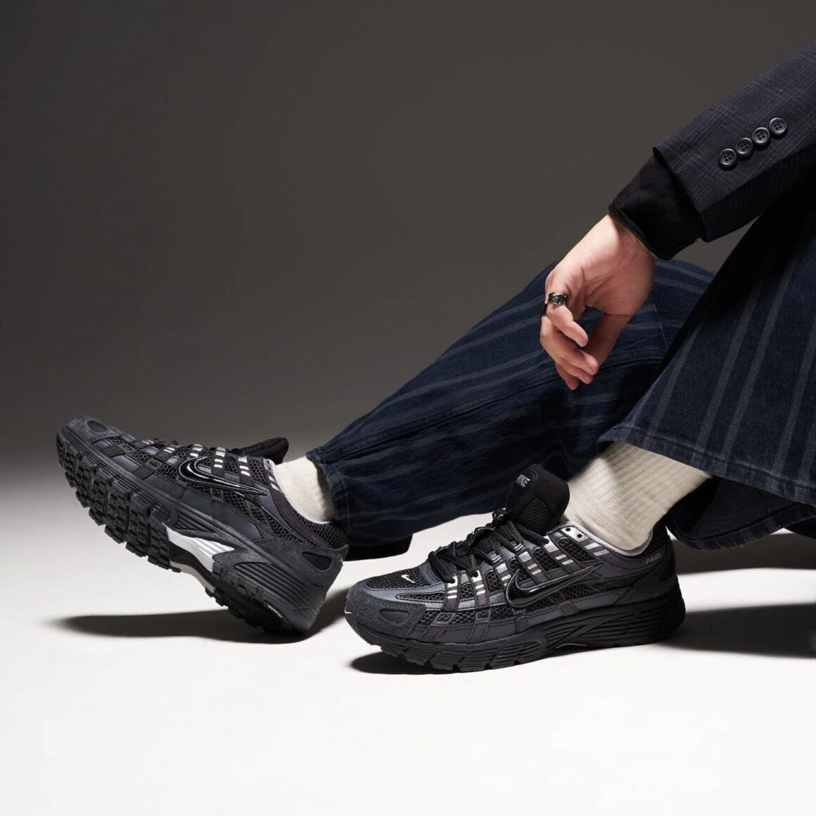 Nike P-6000 Anthracite Black HF0015-002 on Feet