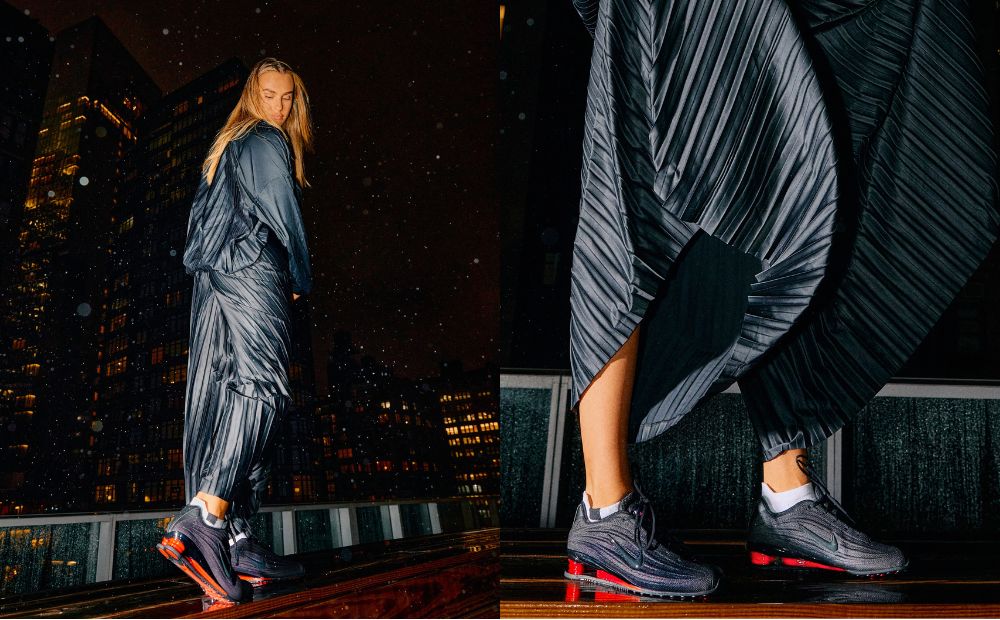 Nike Shox Z Black Red HQ7540-002 Aryna Sabalenka Outfit On Feet