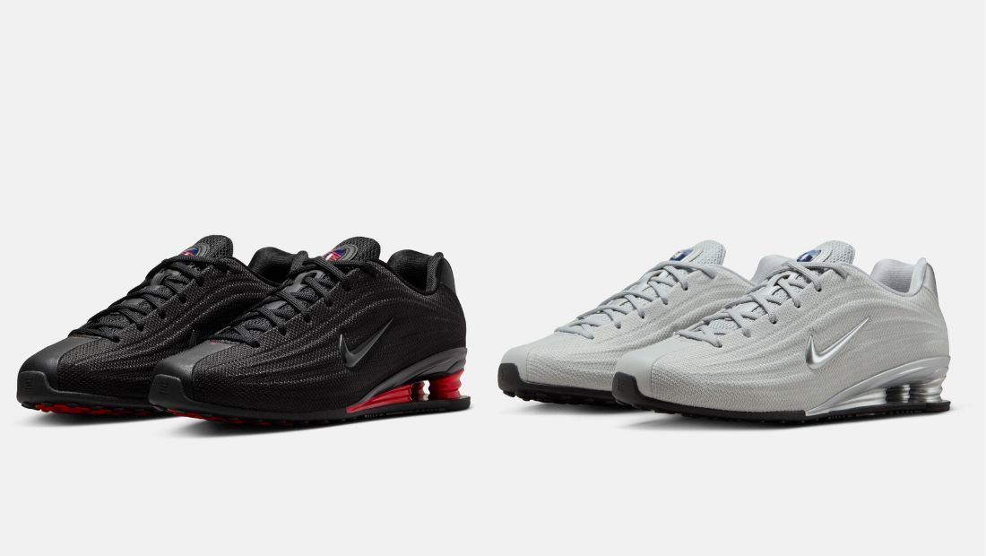 Nike Shox Z Black Red HQ7540-002 Grey HQ7540-001 Lateral