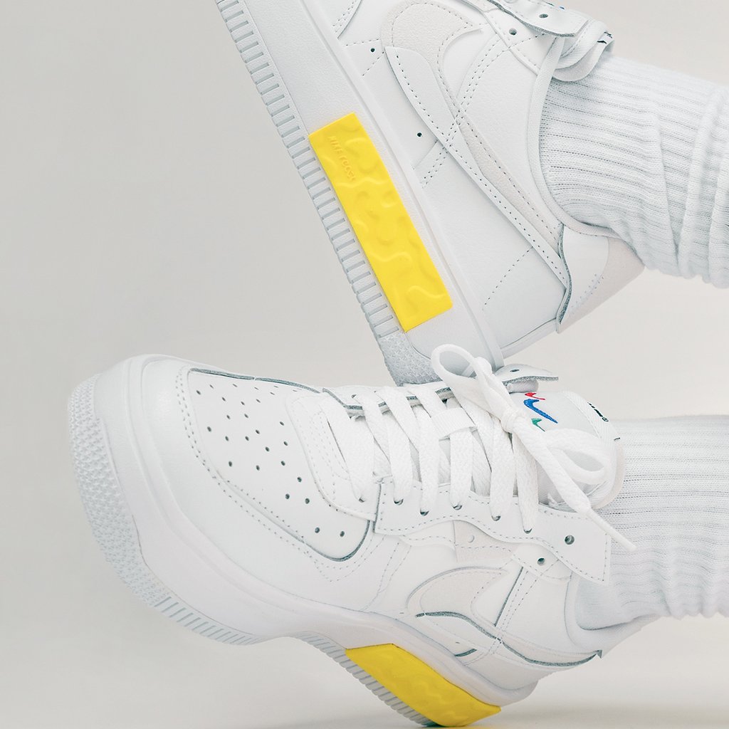 Nike Wmns Air Force 1 Fontanka Summit White On Feet Detail DA7024-101