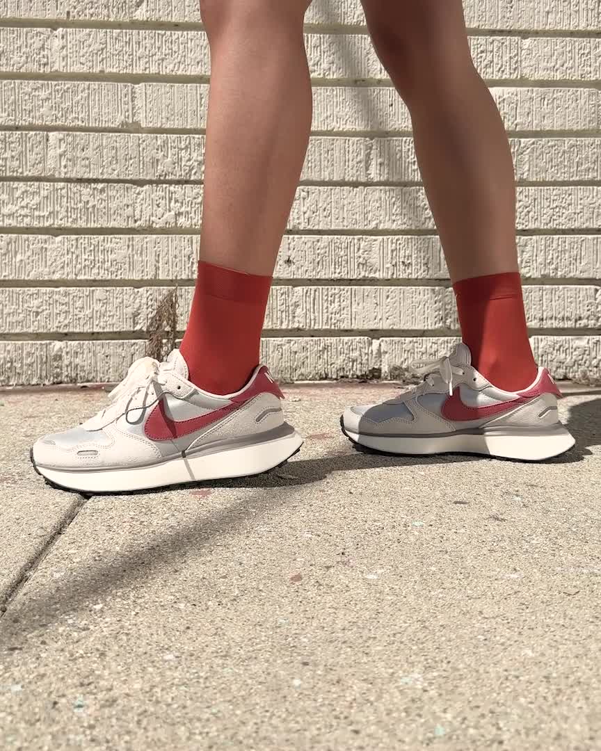 Nike Wmns Phoenix Waffle Light Bone FD2196-001 On Feet 2