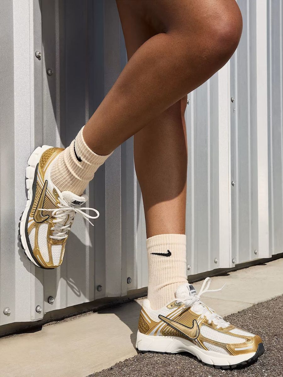 Nike Zoom Vomero 5 Metallic Gold HF7723 001 On Feet
