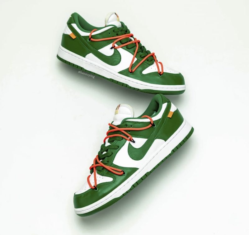 Off-White x Nike-Dunk Low Pine Green CT0856-100