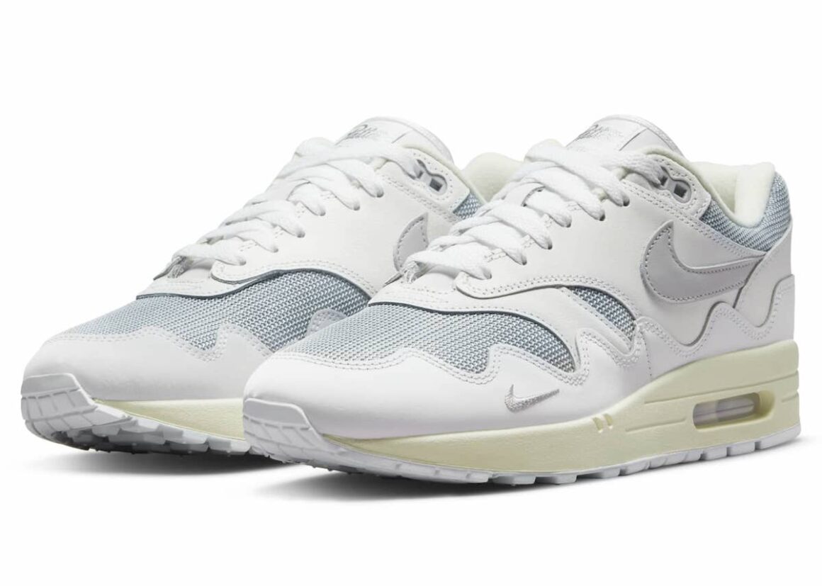 Patta-Nike-Air-Max-1-White-Grey-DQ0299-100 Full Shoe